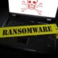 Komputer laptop dengan rekaman TKP Ransomware 