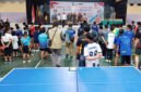 Kolaborasi - Kapolresta Banyuwangi, Forkopimda, SBSI, PTMSI saat membuka Kejuaraan Terbuka Tenis Meja Se Jawa Bali Kapolresta Banyuwangi Cup 2025 dihadapan atlet kelompok umur yang akan bertanding dihari pertama