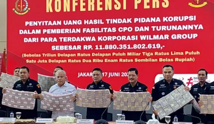 Korupsi Ekspor CPO Wilmar Group dan Penyitaan Historis Rp 11,8 Triliun