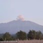 Foto - Pantauan dan Laporan PVMBG Gunung Raung kembali erupsi dengan letusan setinggi 600 meter diatas puncak pada Senin Pagi (PVMBG/jatim.co)