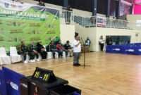 Foto - 
Moh. Sabiq Irwan (Ketua Bidang Organisasi Pengprov PTMSI Jawa Timur) Yang Mewakili Ketua Umum Saat Membuka Cabor Tenis Meja Dalam Porprov IX Jawa Timur 2025 Di GOR Gajah Mada, Kota Batu (PTMSI Jatim/Jatim.co)