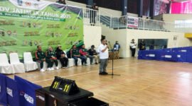 Foto - 
Moh. Sabiq Irwan (Ketua Bidang Organisasi Pengprov PTMSI Jawa Timur) Yang Mewakili Ketua Umum Saat Membuka Cabor Tenis Meja Dalam Porprov IX Jawa Timur 2025 Di GOR Gajah Mada, Kota Batu (PTMSI Jatim/Jatim.co)