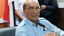 Pers Rilis Investigasi - Ketua KNKT, Soerjanto Tjahjono menyampaikan hasil investigasi, karamnya KMP Tunu Pratama Jaya karena melebihi batas kemampuan angkutnya (overload) (Foto : Istimewa/Jatim.co)