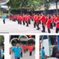 Senam Anak Indonesia Hebat - Guru bersama siswa kelas 1 hingga kelas 9 berbaris rapi dengan seragam olahraga melaksanakan Senam Anak Indonesia Hebat 2025 sesuai amanat dari Kemendikdasmen dalam Peringatan Hari Anak Nasional (HAN) 2025 (Foto : Istimewa/Jatim.co)