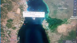 Koordinat Awal - Posisi KMP Tunu Pratama Jaya sesaat setelah lepas jangkar dari dermaga pelabuhan penyebrangan Ketapang hendak menuju Gilimanuk terpantau terakhir kali di koordinat 8° 9'32.35