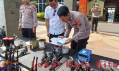 Jelang Mudik Lebaran, Polres Gresik Sidak Senpi Anggota